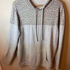 Pink Clover Color Block Hoodie Size Lg